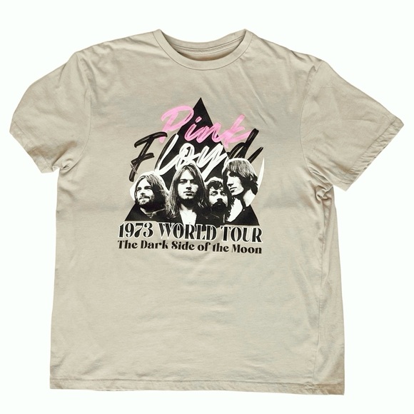 Pink Floyd T-shirt 1973 World Tour Retro Band T - Picture 1 of 6